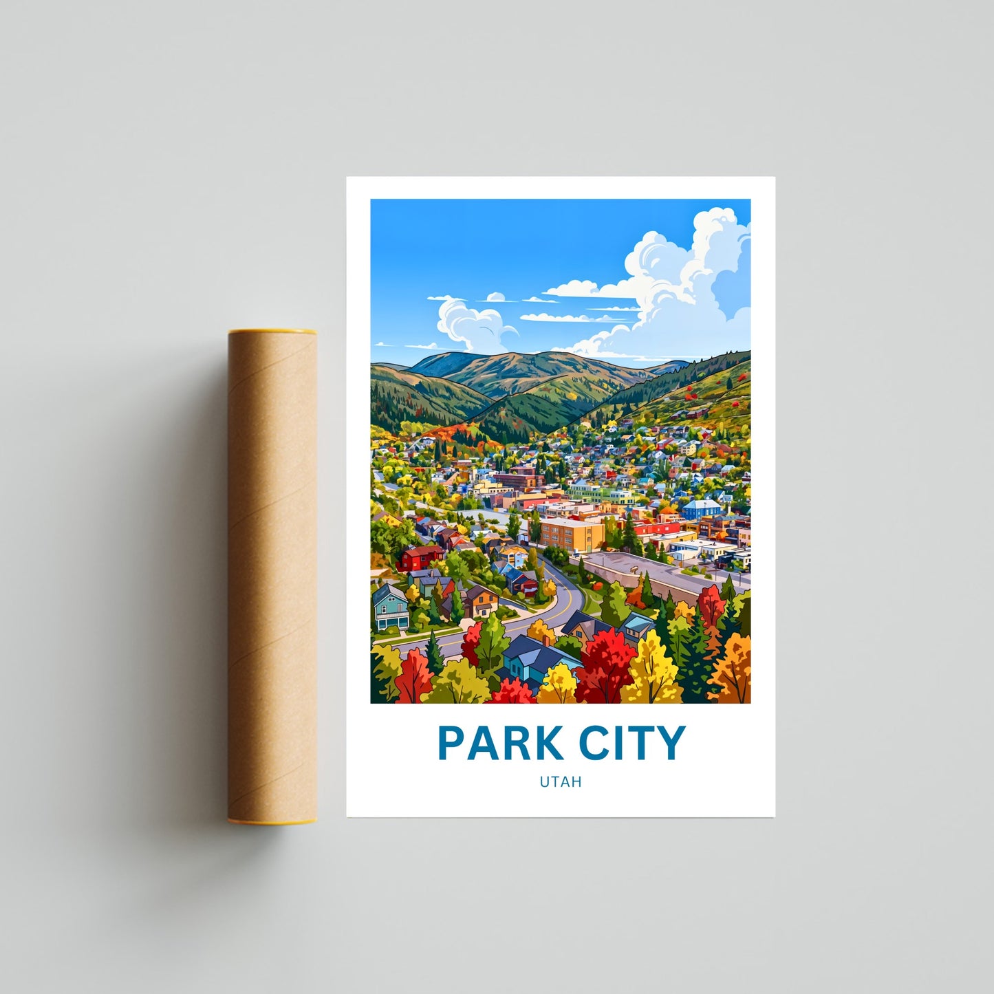 Park City Travel Poster