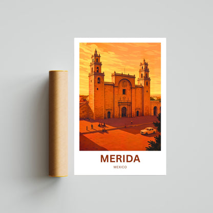 Mérida Travel Poster -  Soul of the Yucatán