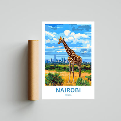 Nairobi Travel Poster - Africa's Metropolis