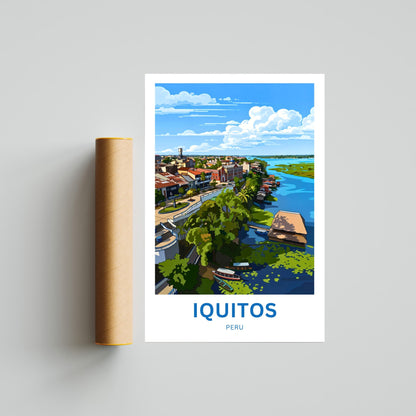 Iquitos Travel Poster -  Biodiversity and Culture