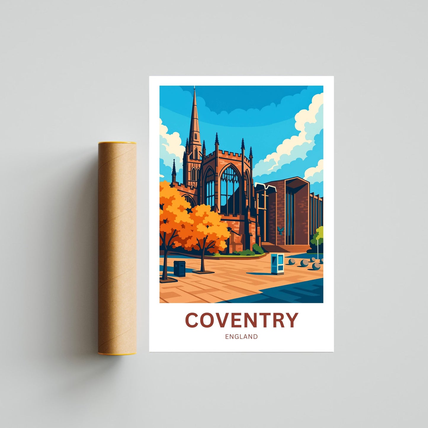 Coventry Travel Poster- England’s Medieval Jewel