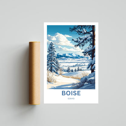 Boise Travel Poster