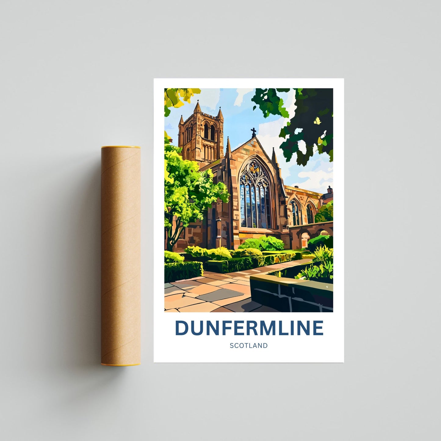 Dunfermline Travel Poster- Scotland