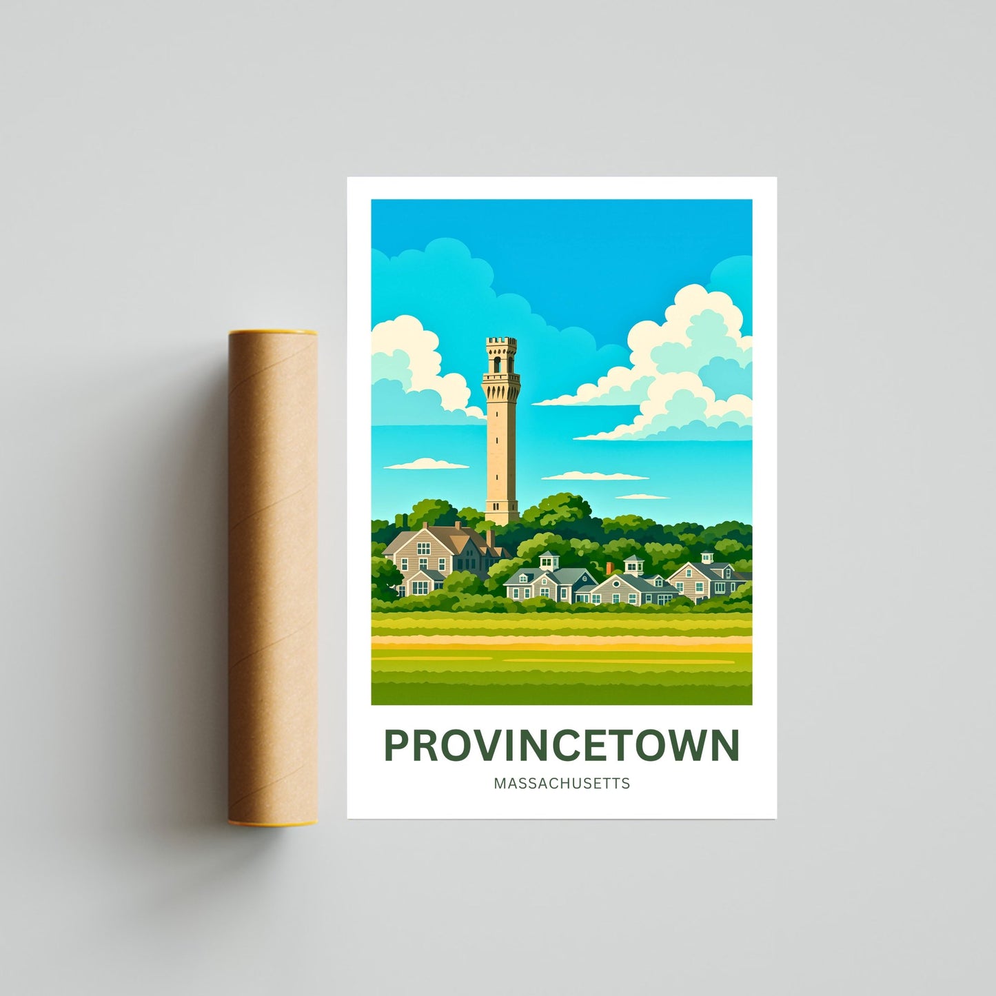 Provincetown Travel Poster- Cape Cod’s Crown