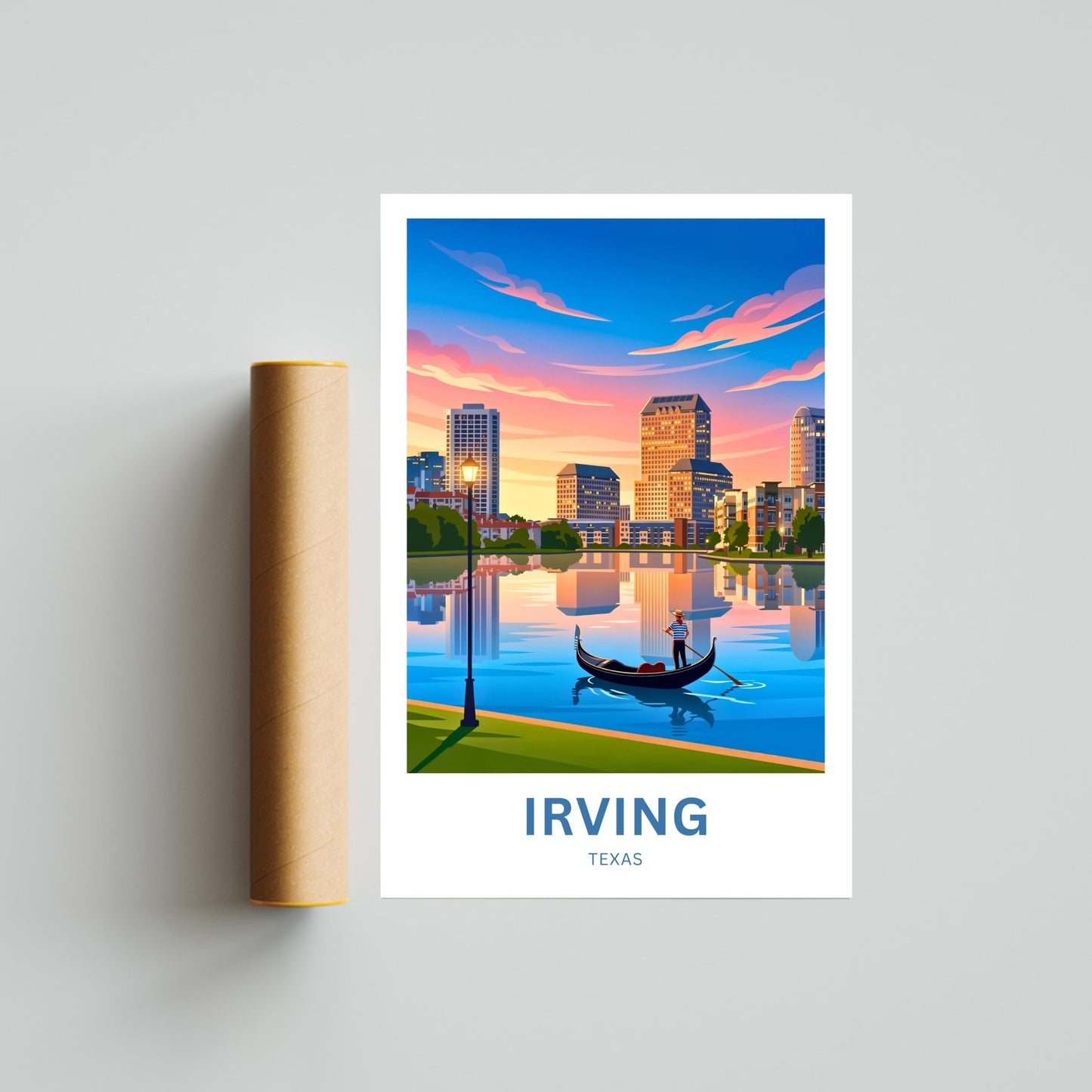 Las Colinas Irving, Texas Travel Poster