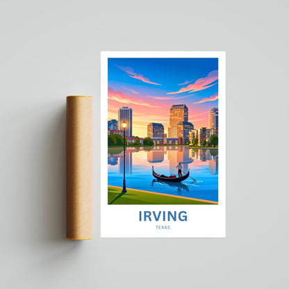 Las Colinas Irving, Texas Travel Poster