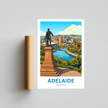 Adelaide Travel Print - Overlooking View
