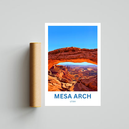 Mesa Arch Travel Poster -   Breathtaking View