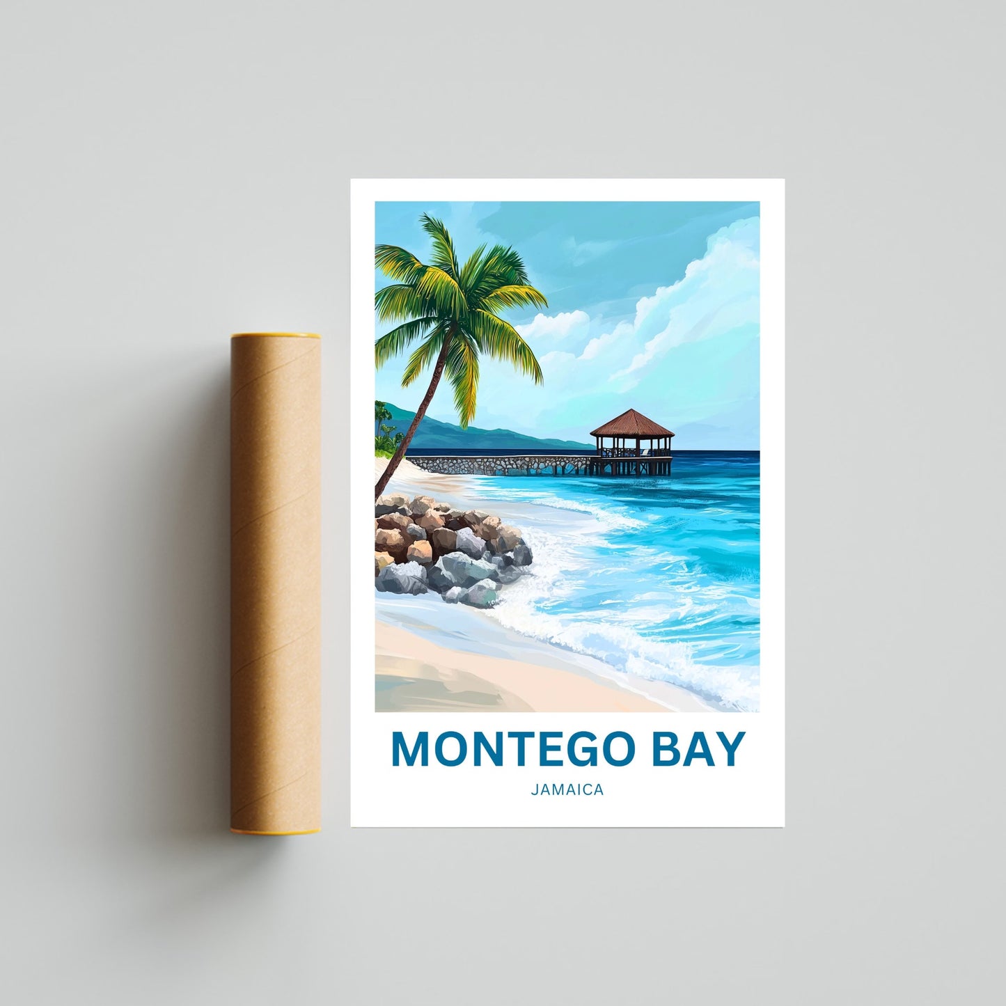 Montego Bay Travel Poster - Jamaica’s Breathtaking Island