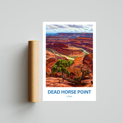 Dead Horse Point Travel Poster - River Bend