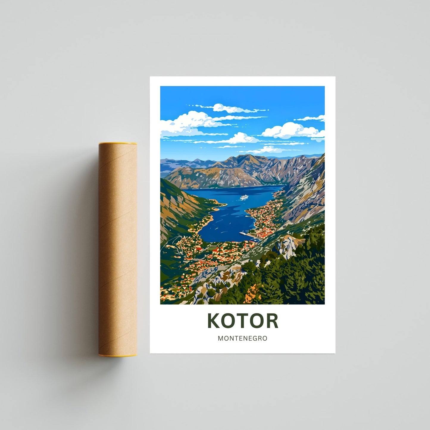 Kotor Travel Poster -   Discover Montenegro