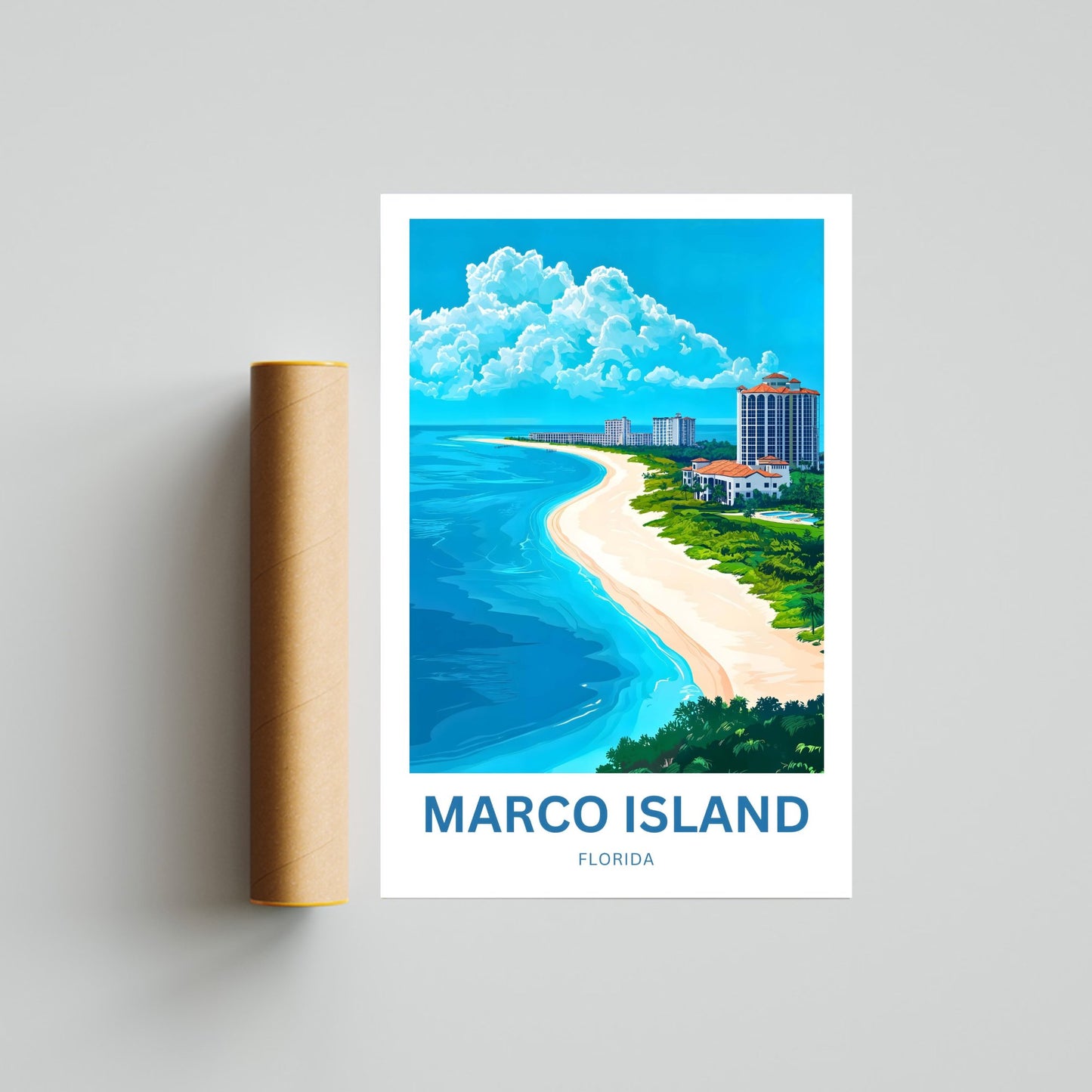Marco Island Travel Poster