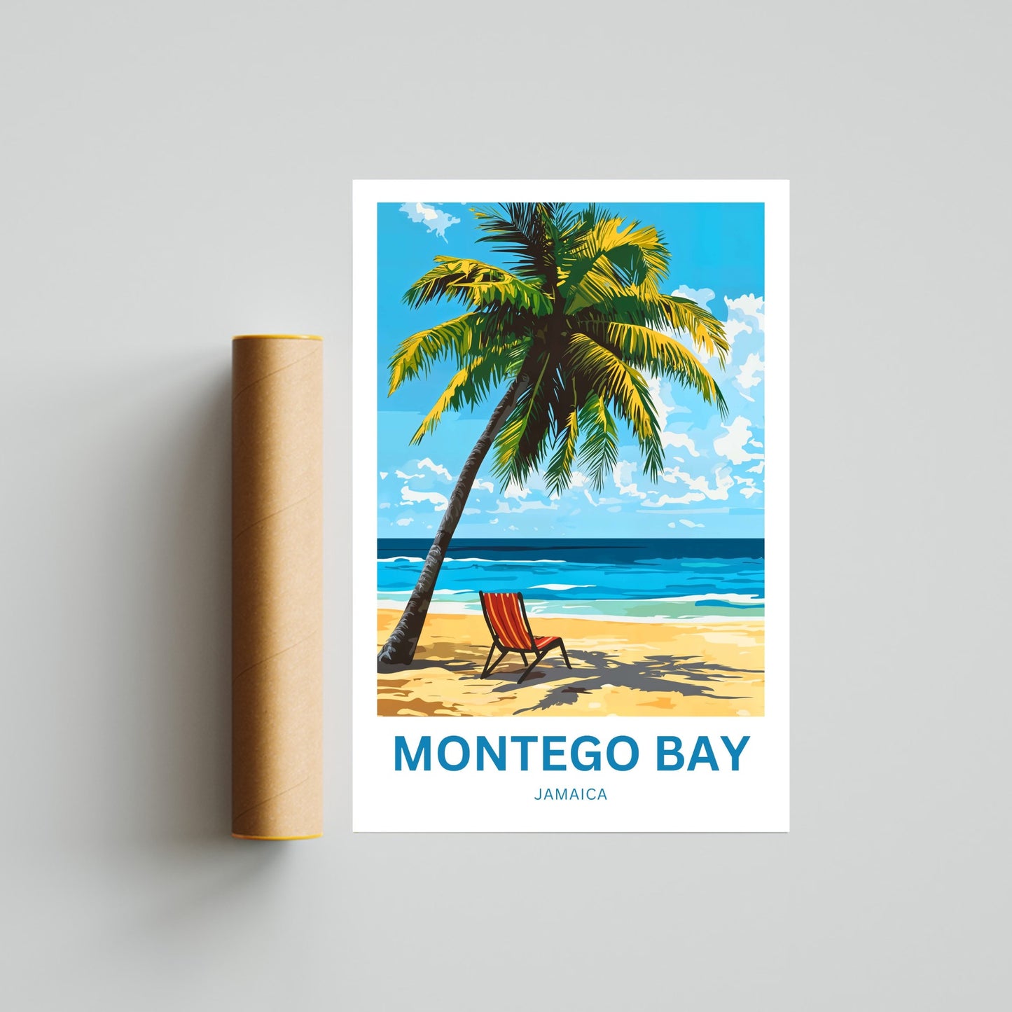 Montego Bay Travel Poster - Jamaica’s Tropical Jewel