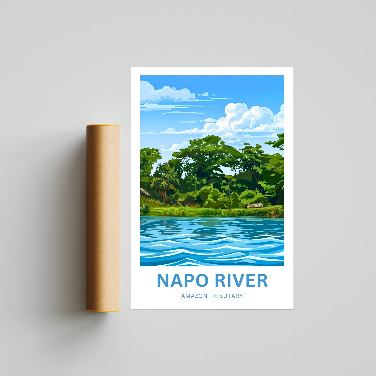 Napo River Travel Poster- Escape