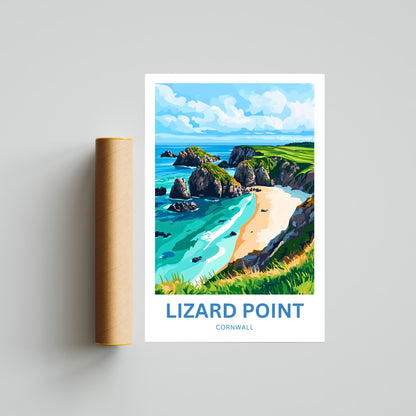 Lizard Point Travel Poster - Coastal Beauty
