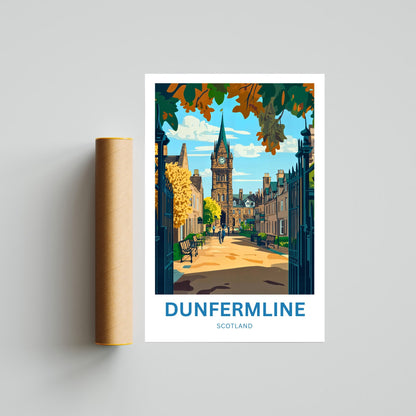 Dunfermline Travel Poster- Scotland’s Ancient Capital