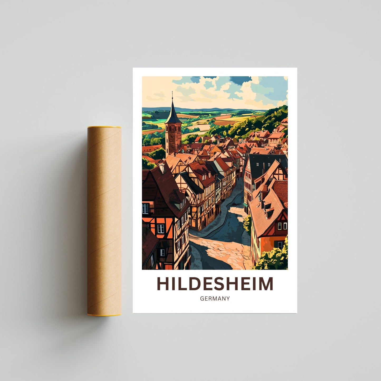 Hildesheim Travel Poster- Germany