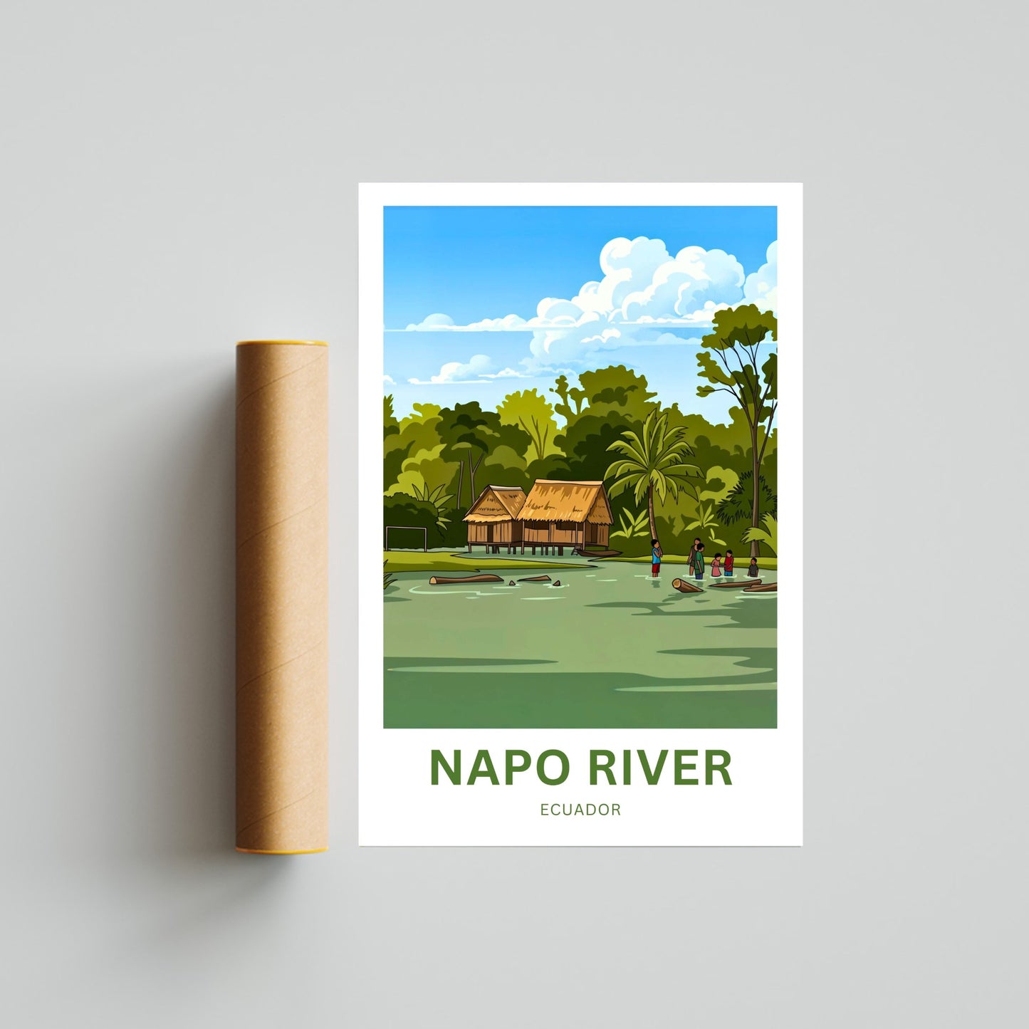 Napo River Travel Poster - Amazon Tributary