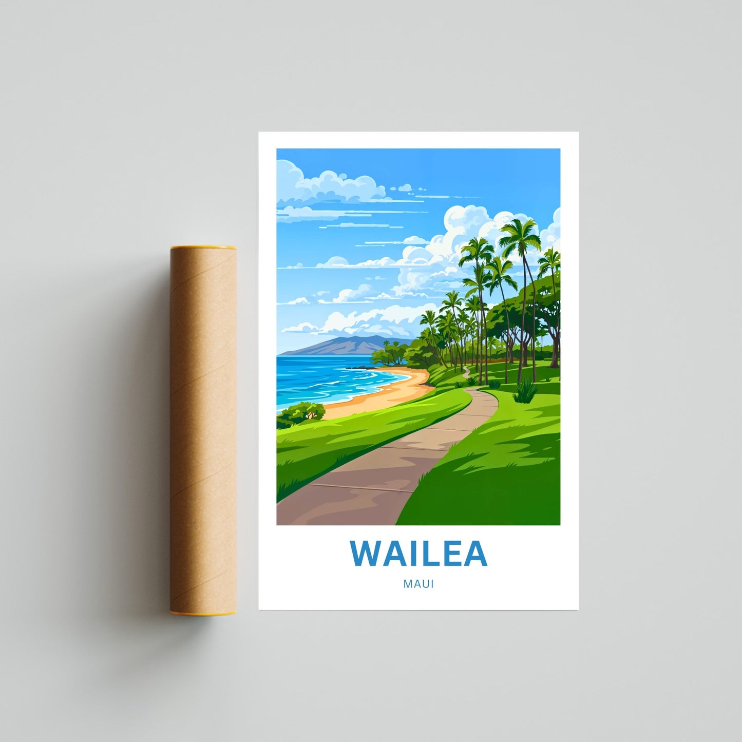 Wailea Travel Poster -  Maui, Hawaii