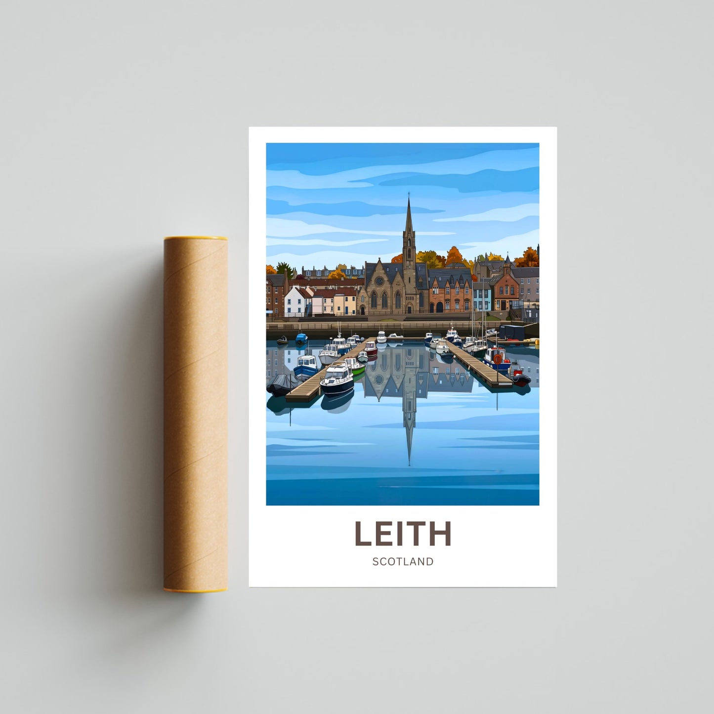 Leith, Scotland Travel Poster