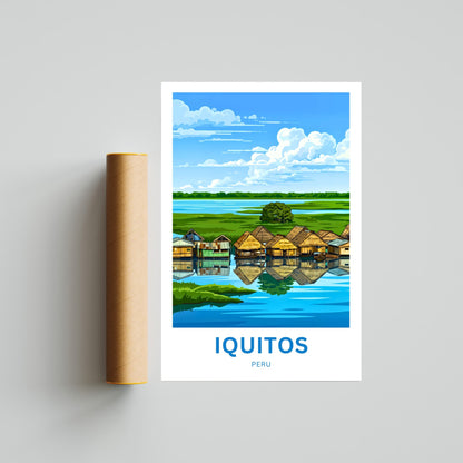 Iquitos Travel Poster - Tropical Charm