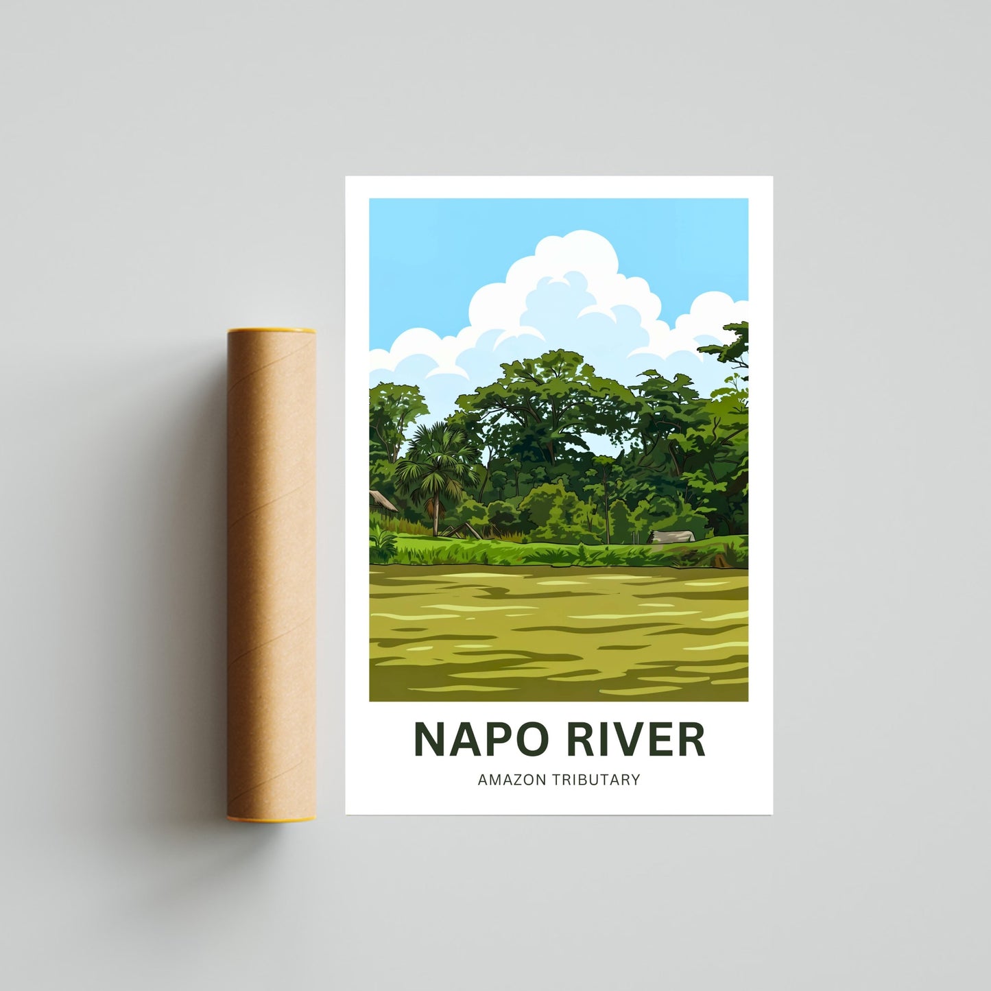 Napo River Travel Poster - Captivating Serenity