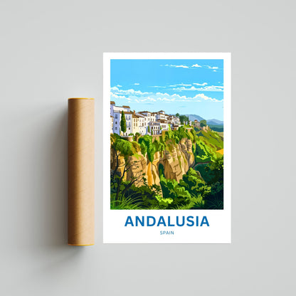Andalusia Travel Poster - White Villages