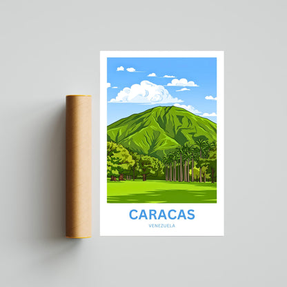 Caracas Travel Poster - Waraira Repano Overlook