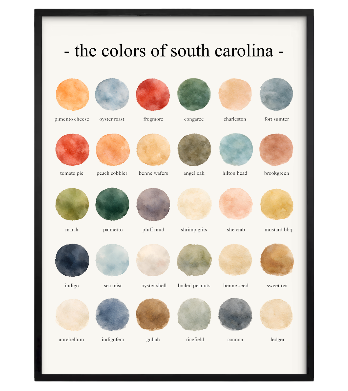 The Colors of South Carolina