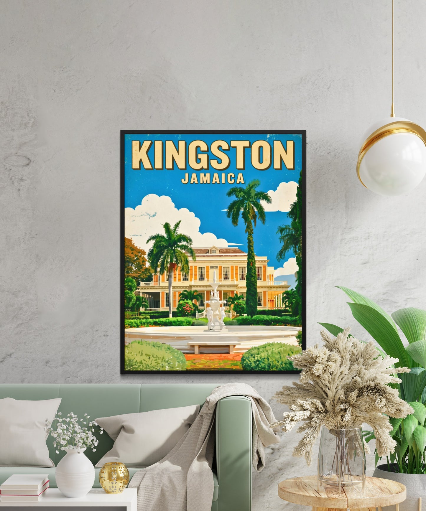 Devon House Gardens – Kingston Vintage Travel Poster