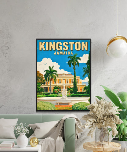 Devon House Gardens – Kingston Vintage Travel Poster