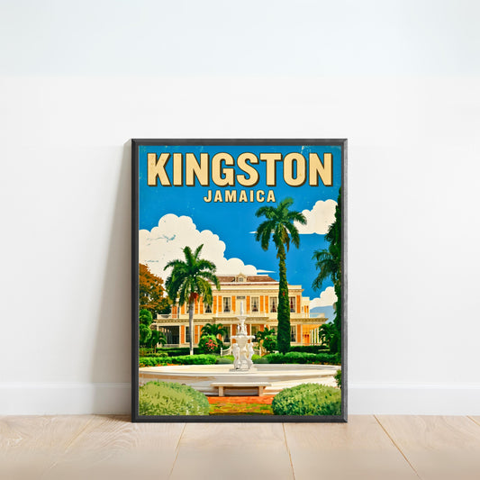 Devon House Gardens – Kingston Vintage Travel Poster
