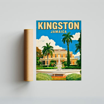 Devon House Gardens – Kingston Vintage Travel Poster
