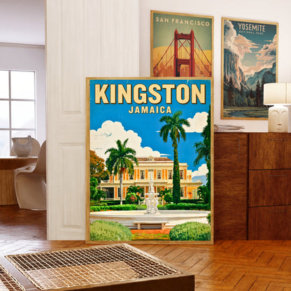 Devon House Gardens – Kingston Vintage Travel Poster