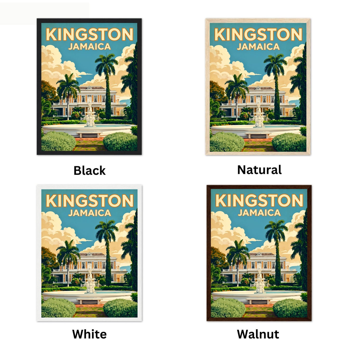 Kingston’s Devon House Landmark Vintage Travel Poster