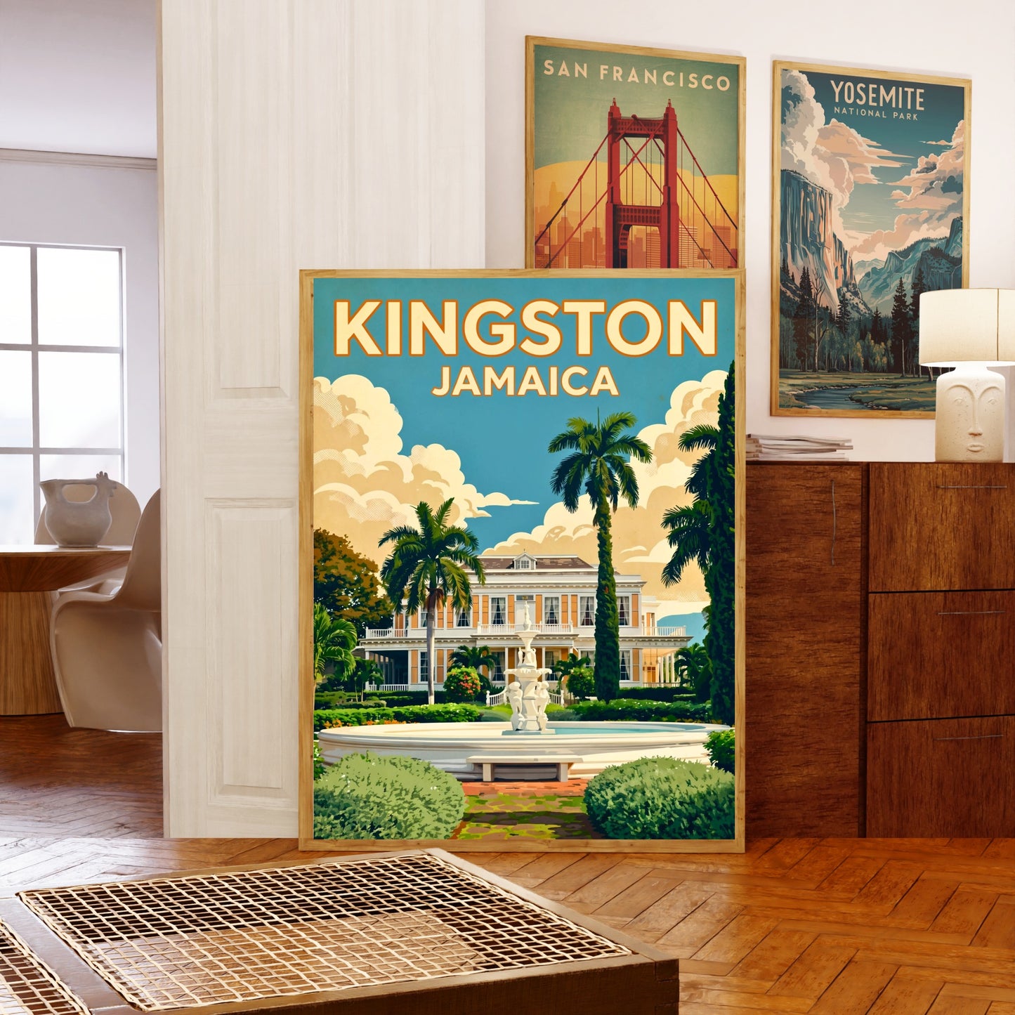 Kingston’s Devon House Landmark Vintage Travel Poster