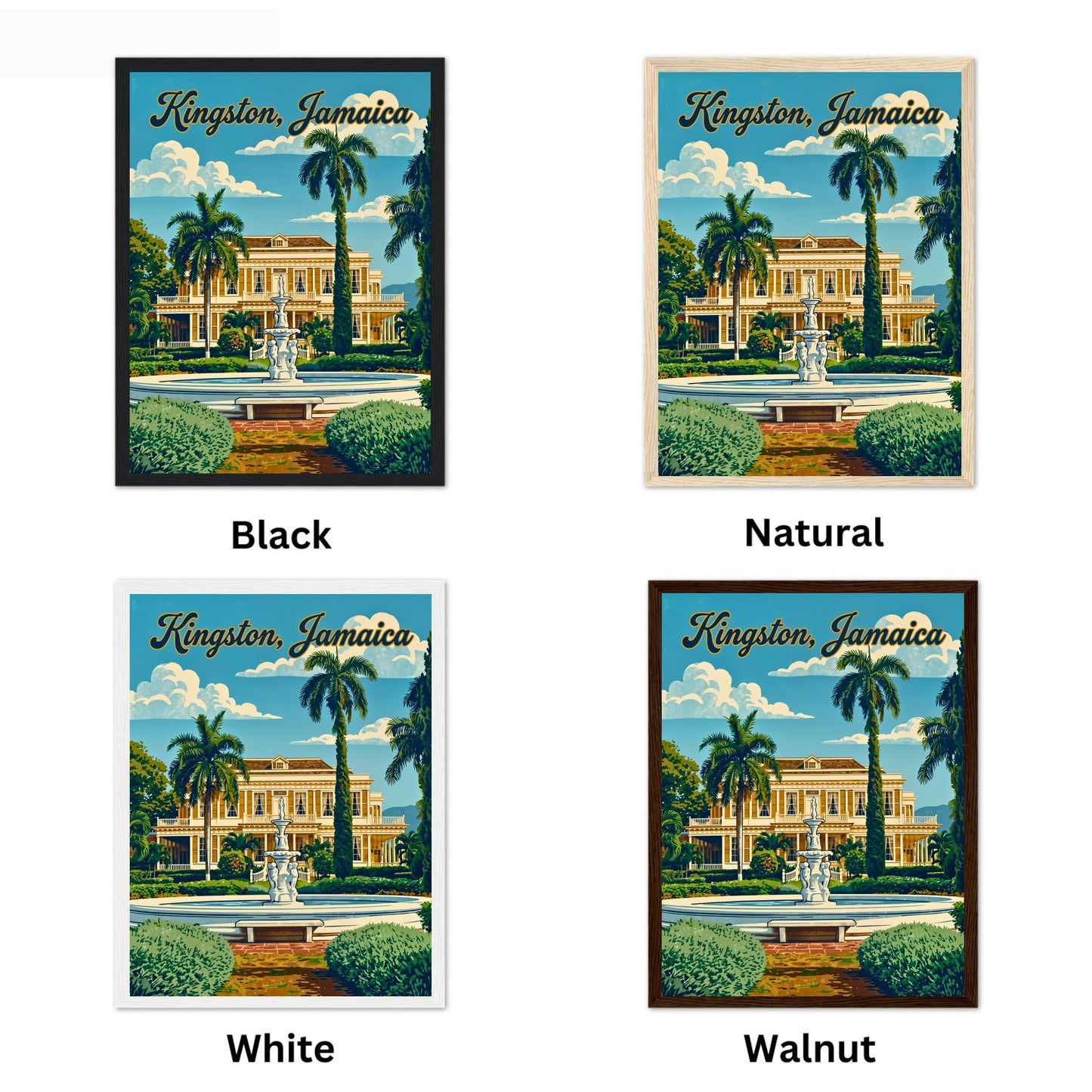 Historic Devon House, Kingston Vintage Travel Poster