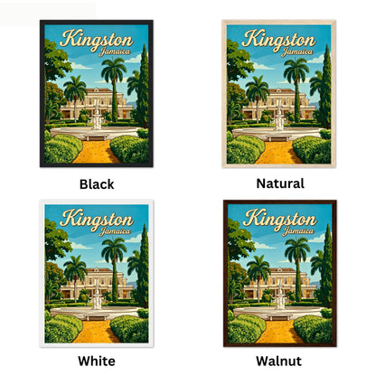 Devon House  Kingston, Jamaica Vintage Travel Poster