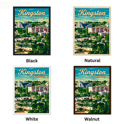 Kingston Vintage Travel Poster - Jamaica