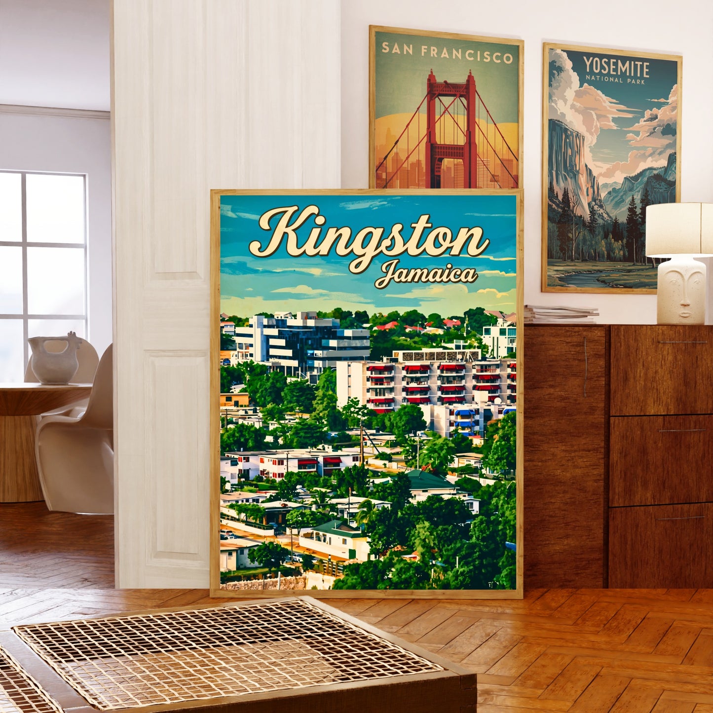 Kingston Vintage Travel Poster - Jamaica