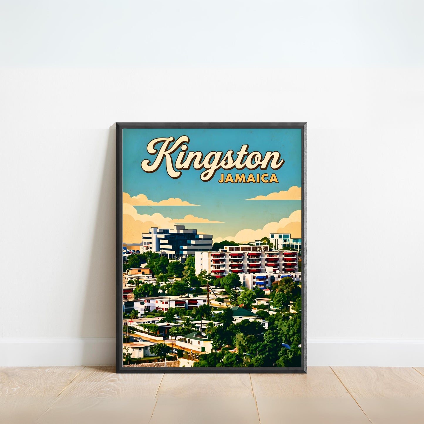 Kingston, Jamaica Vintage Travel Poster - City Escape