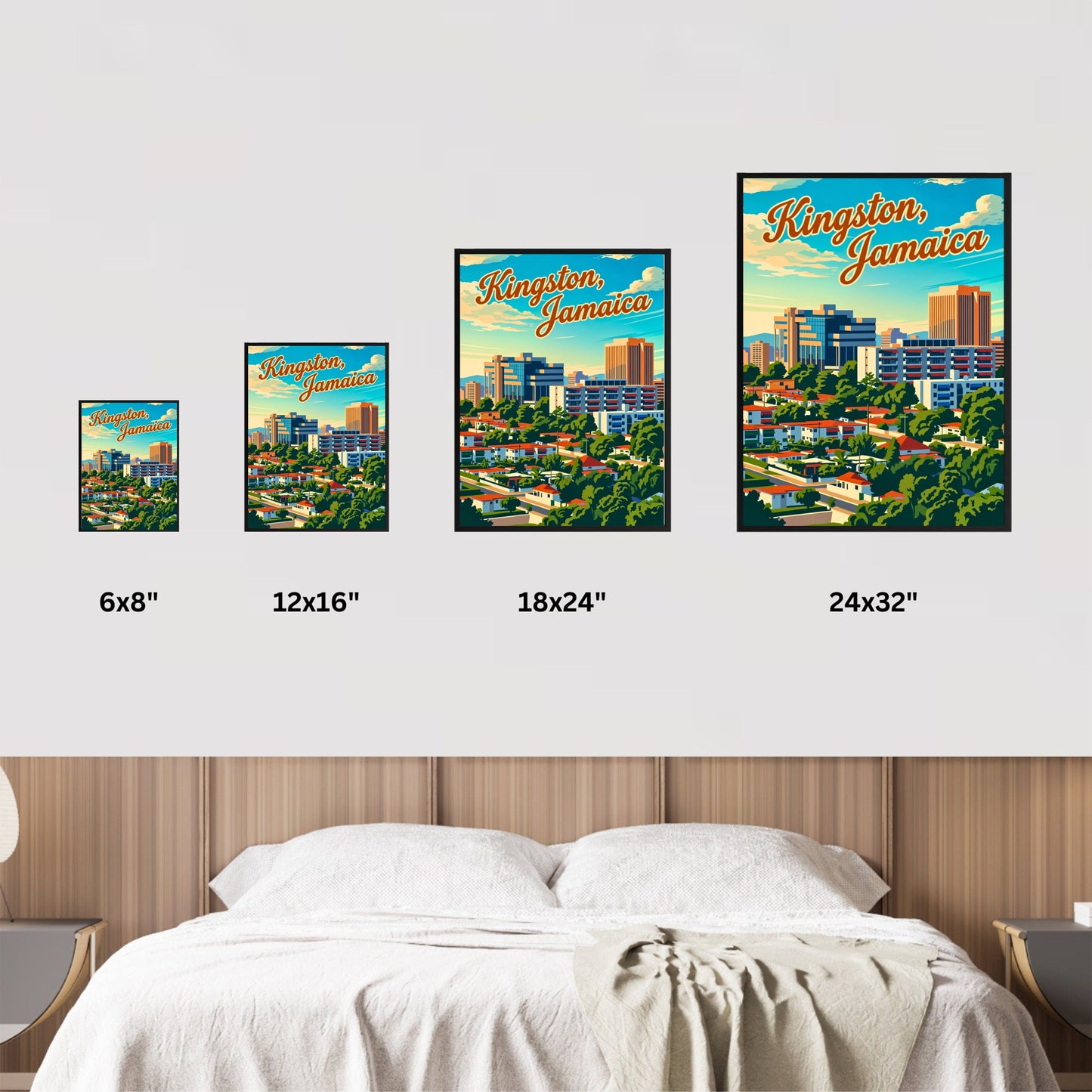 Kingston, Jamaica Vintage Travel Poster - City Escape