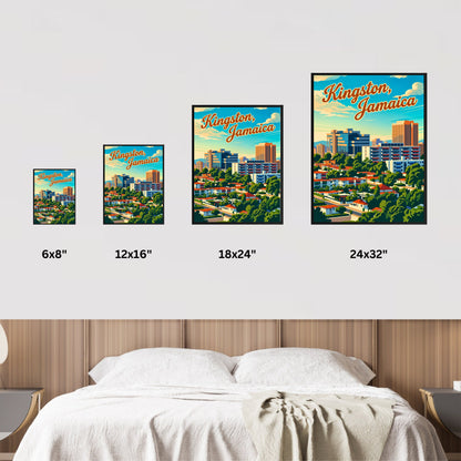 Kingston, Jamaica Vintage Travel Poster - City Escape