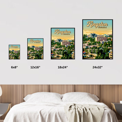 Kingston, Jamaica Vintage Travel Poster