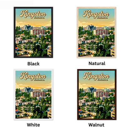 Kingston, Jamaica Vintage Travel Poster