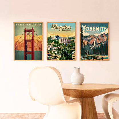 Kingston, Jamaica Vintage Travel Poster