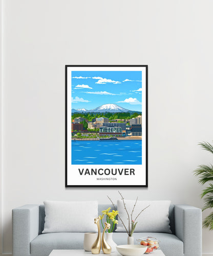 Vancouver Travel Poster - Charming Waterfront