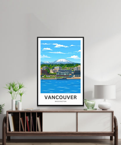 Vancouver Travel Poster - Charming Waterfront