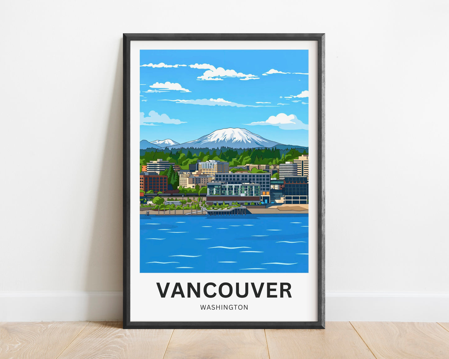 Vancouver Travel Poster - Charming Waterfront