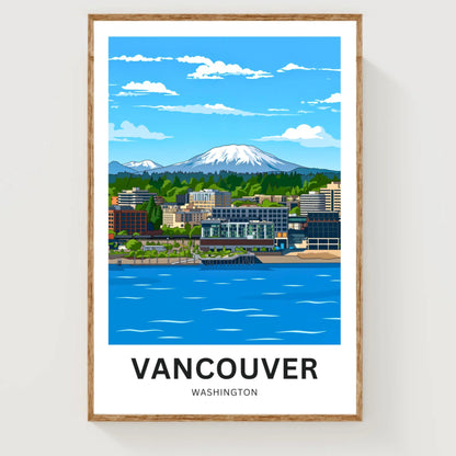 Vancouver Travel Poster - Charming Waterfront